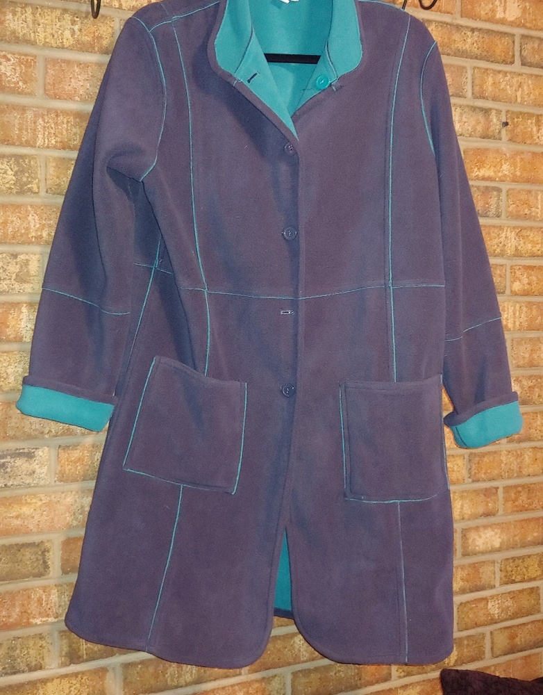 🥀Susan Graver Reversible Fleece Jacket